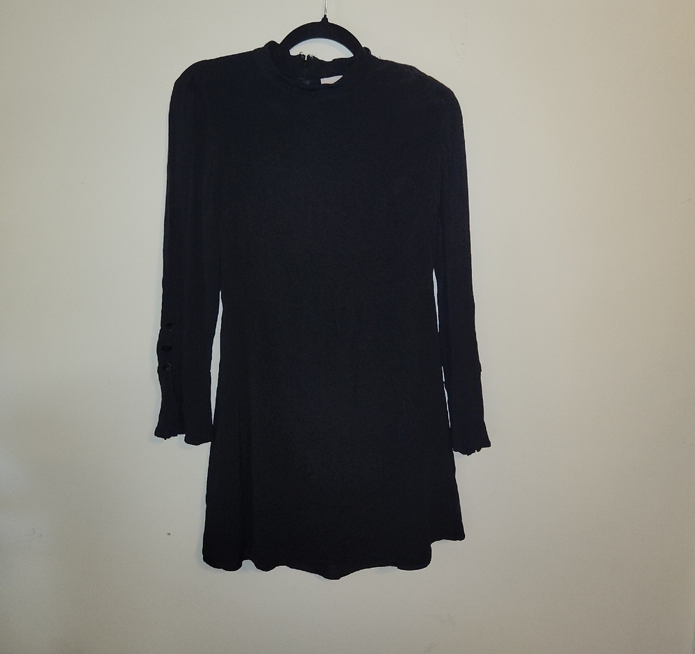 LOFT Black Long Sleeve Dress